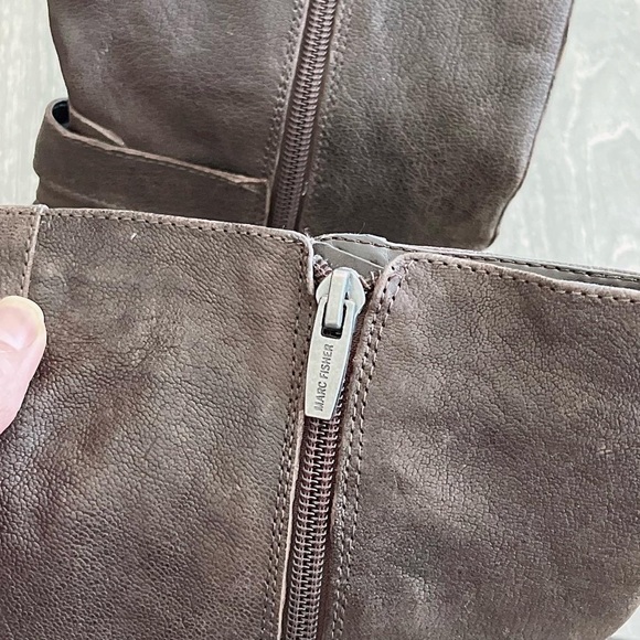 MARC FISHER Women’s Brown Leather Boots - Picture 7 of 9